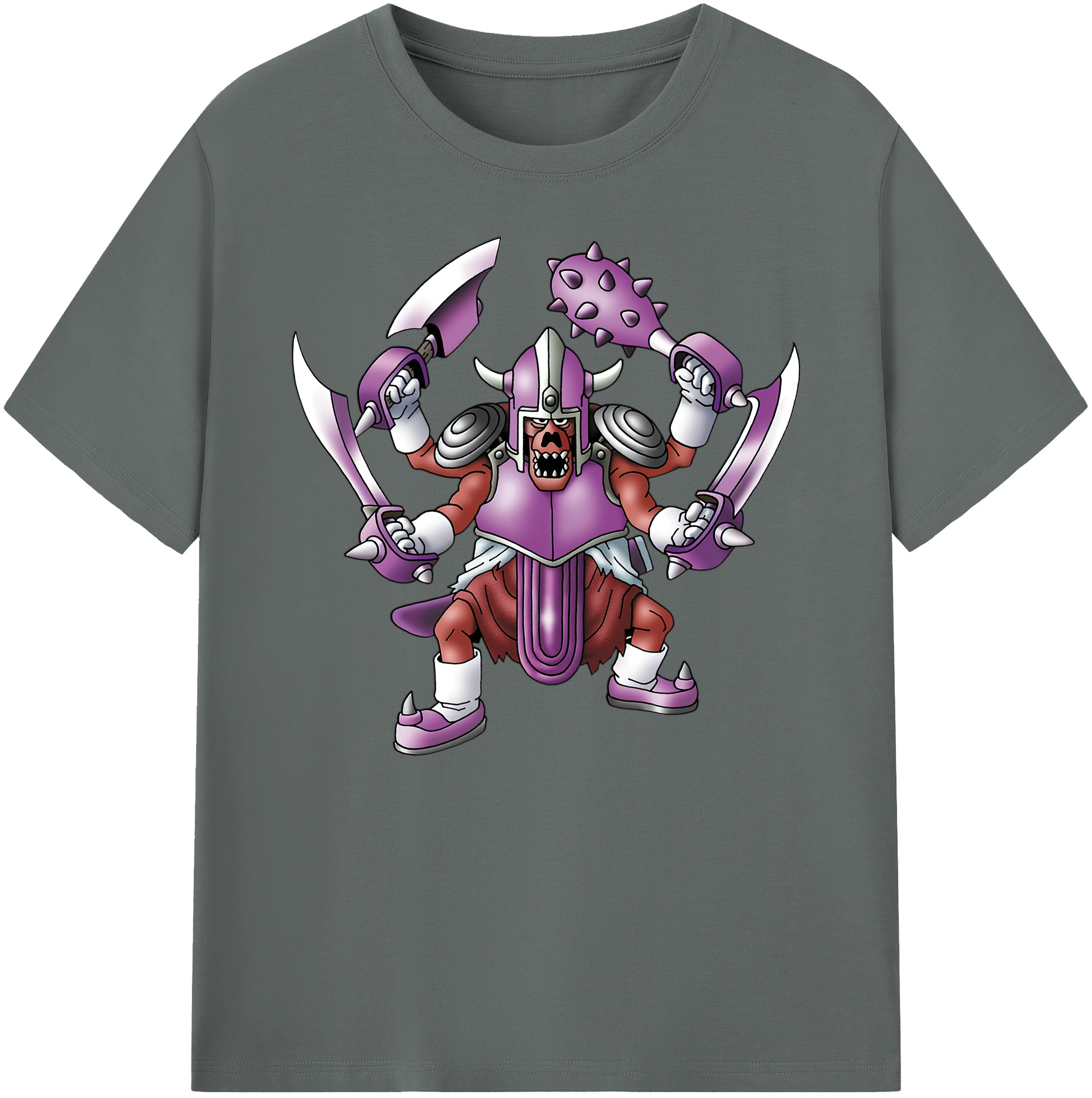 （画像用） ドラゴンクエスト Doragon Kuesuto Dragon Quest 綿100％ メンズ半袖Tシャツ｜肌触りやわらか＆通気性
